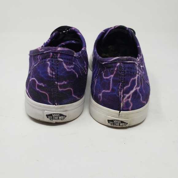 Vans Lo Pro Purple Lightning Bolt Sneakers size 6 - Picture 4 of 8